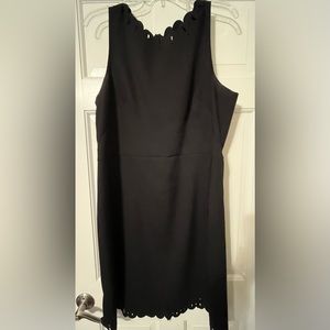Loft dress with scalloped detail